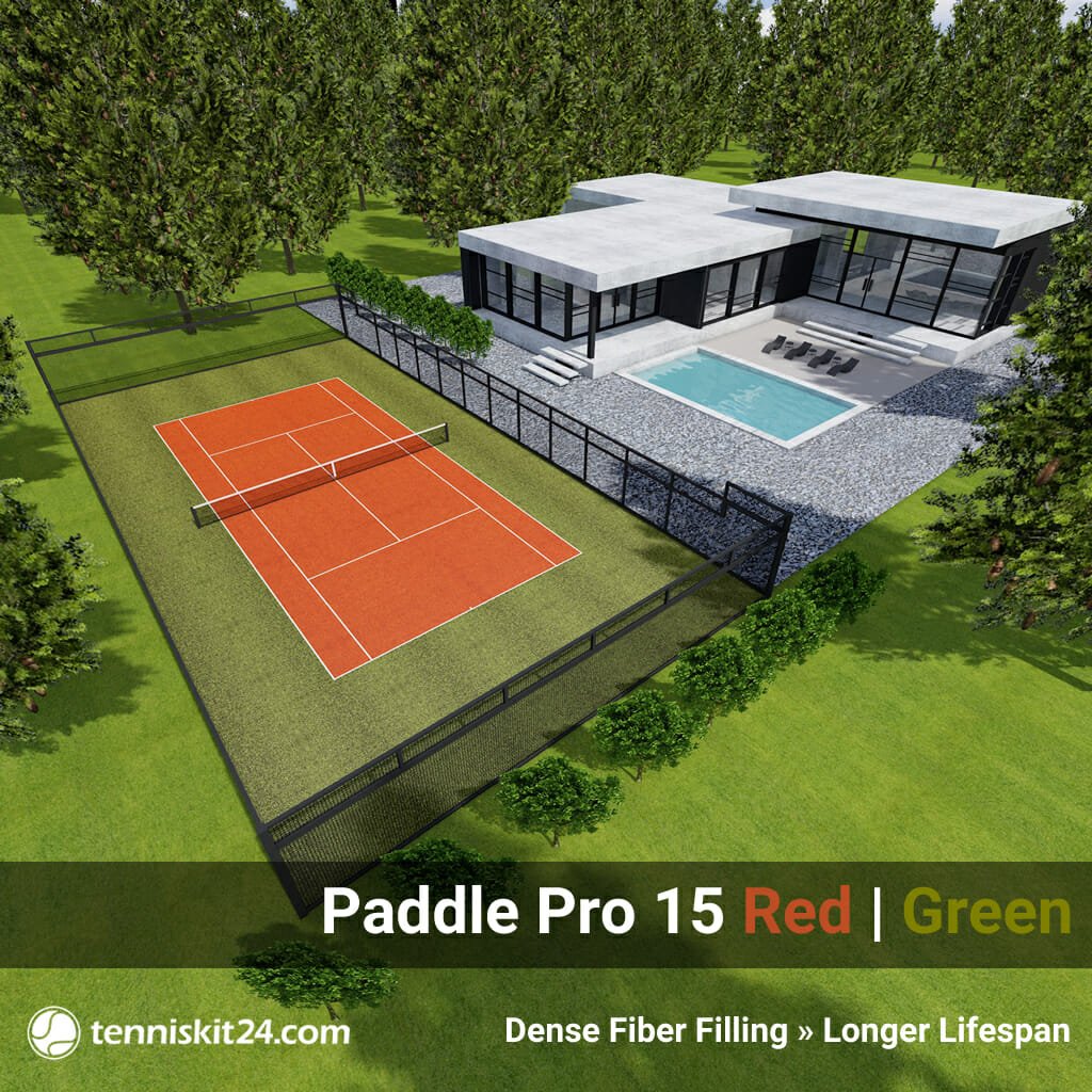 TennisKit Paddle Pro 15 Red | Green - TennisKit24 - Top quality