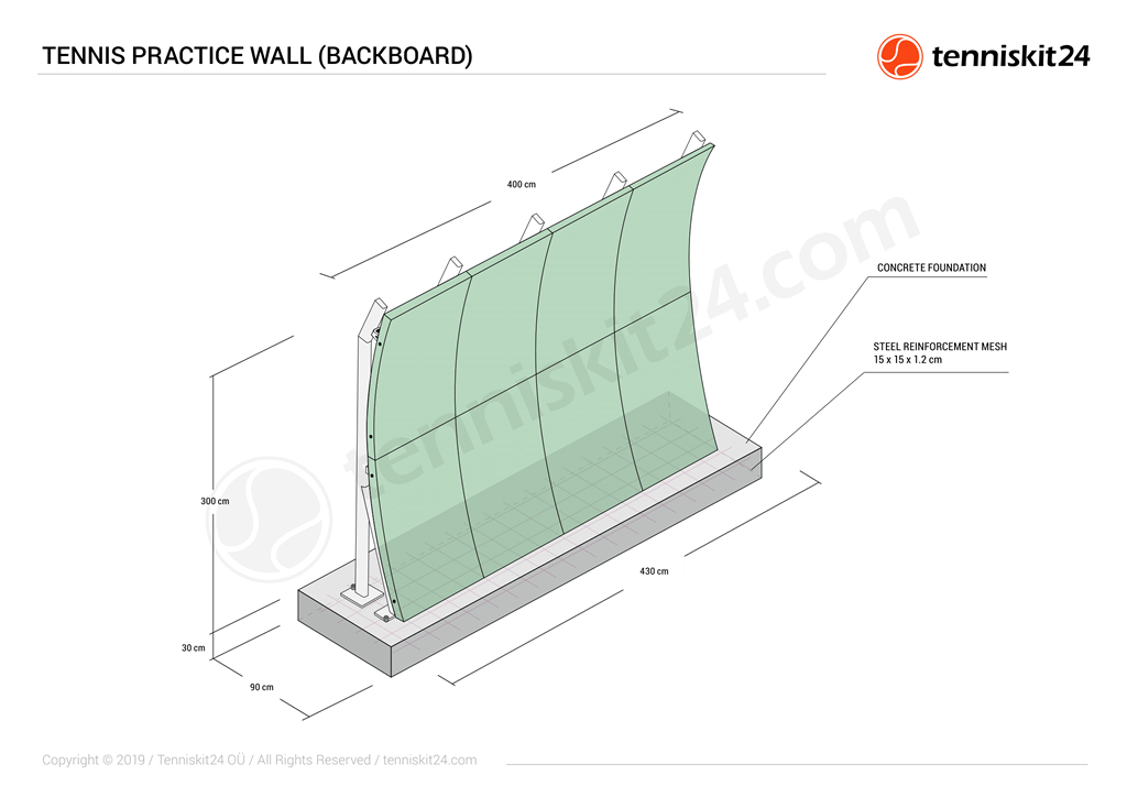 Tennis Practice Wall - TennisKit24 - Top quality - Order now